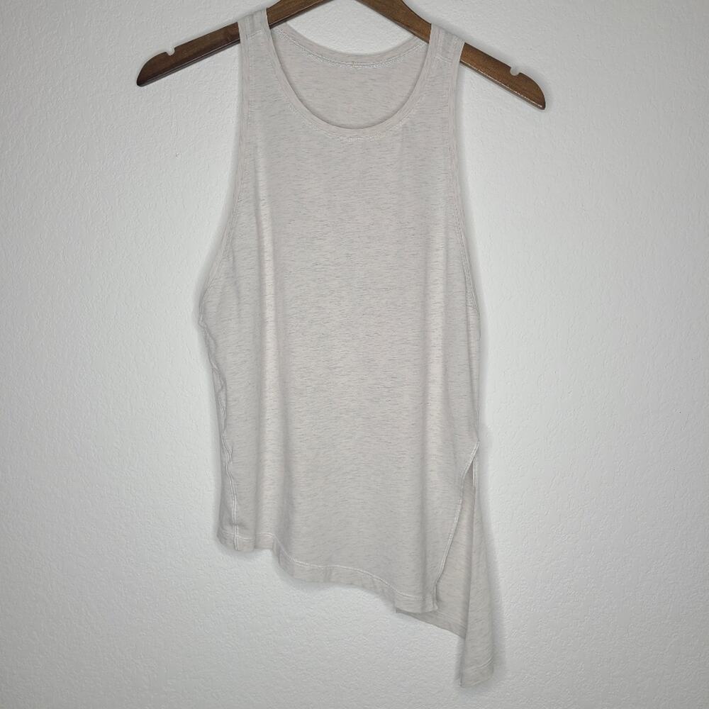Lululemon Asymmetrical Sleeveless Tank Top Light Grey Athletic